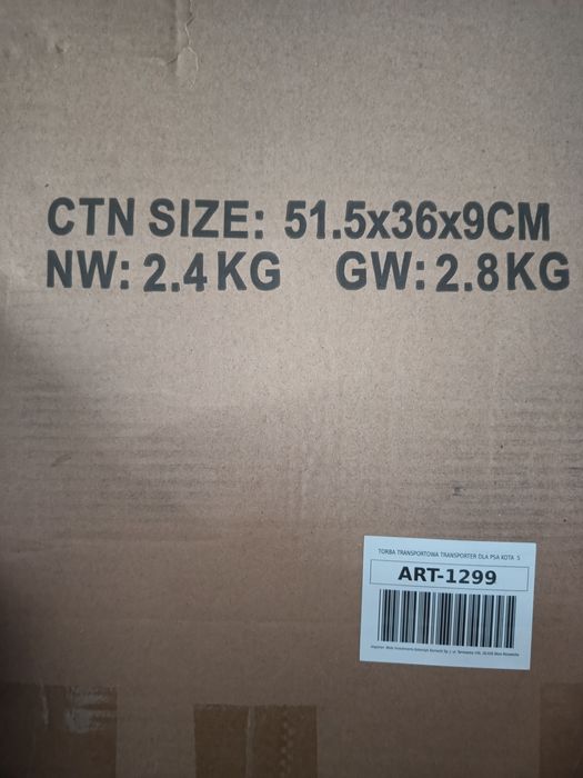 Transporter dla psa kota roz S