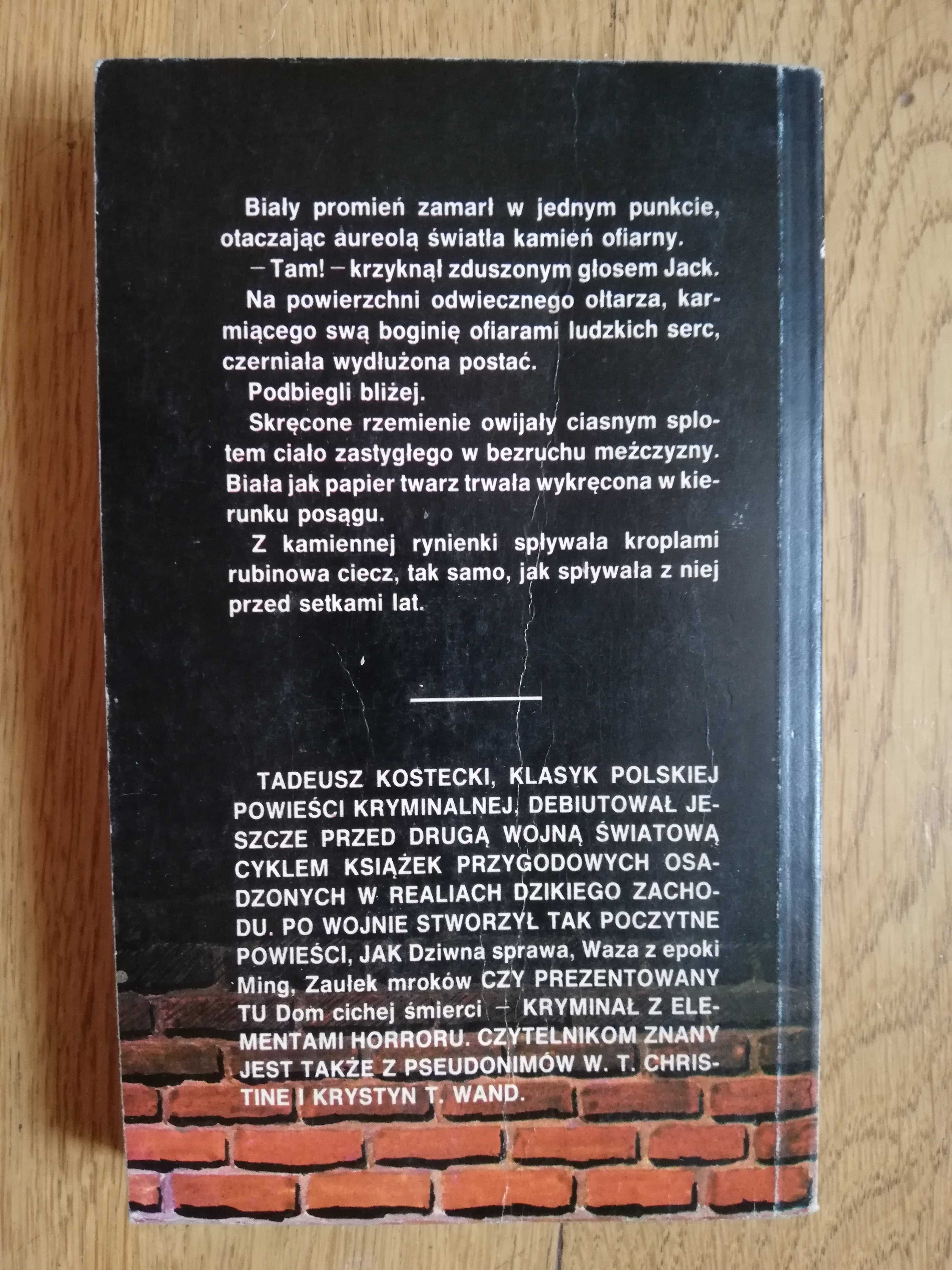 Tadeusz Kostecki Dom cichej śmierci - kryminał - wydanie z 1990