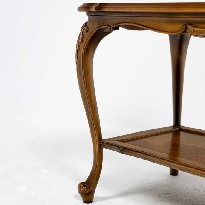 Stylowa Ława Kawowa Ludwika XV Neorokoko Stary Stolik z Metką WARRINGS