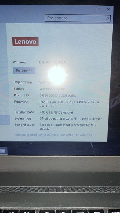 Portátil Lenovo Thinkpad T580