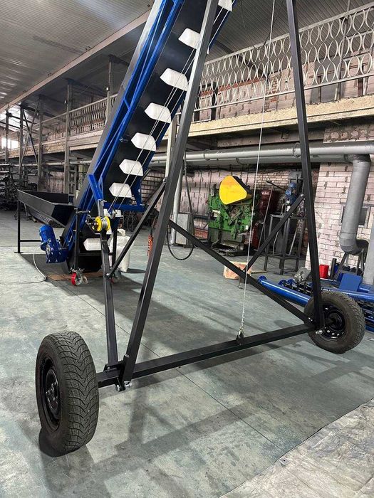 Разгрузочный бункер, загрузчик вагонов, ленточный конвейер транспортер