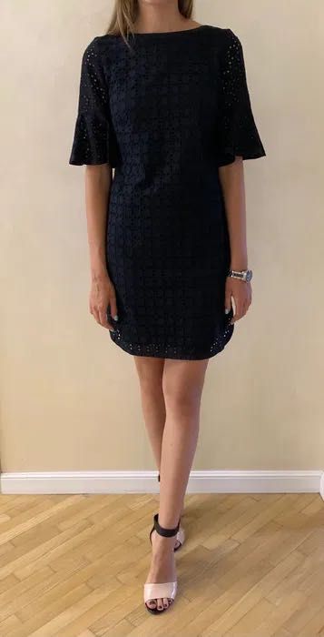 Сукня Elisabetta Franchi чорна з прошви котонова платье мини летнее XS