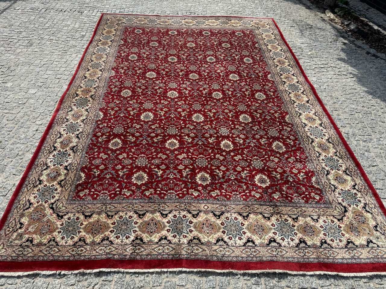 Dywan wełniany kaszmirowy r.tkany perski Ispahan 370x250 gal. 30 tyś