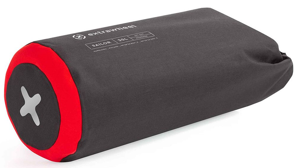 EXTRAWHEEL Worek Wodoszczelny Pojemność 25 L Zamknięcie Rolowane+Pasek