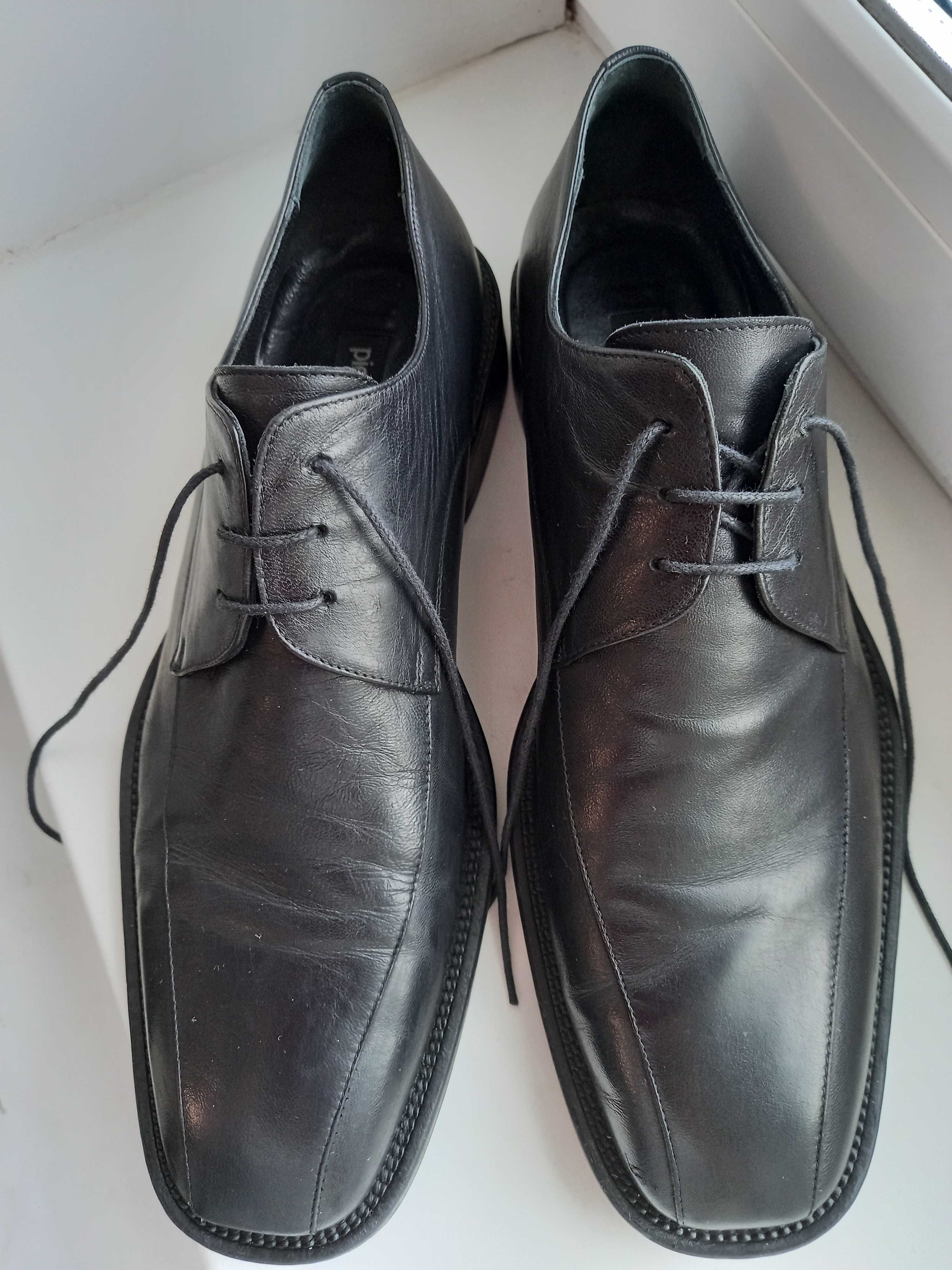 р. 42 - 43 Pierre Cardin туфли мужские модельные черные Оригинал
