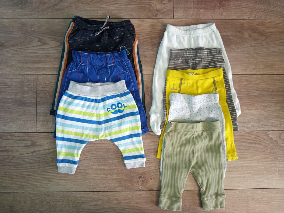 56 62 zestaw paka spodnie legginsy dla chłopca