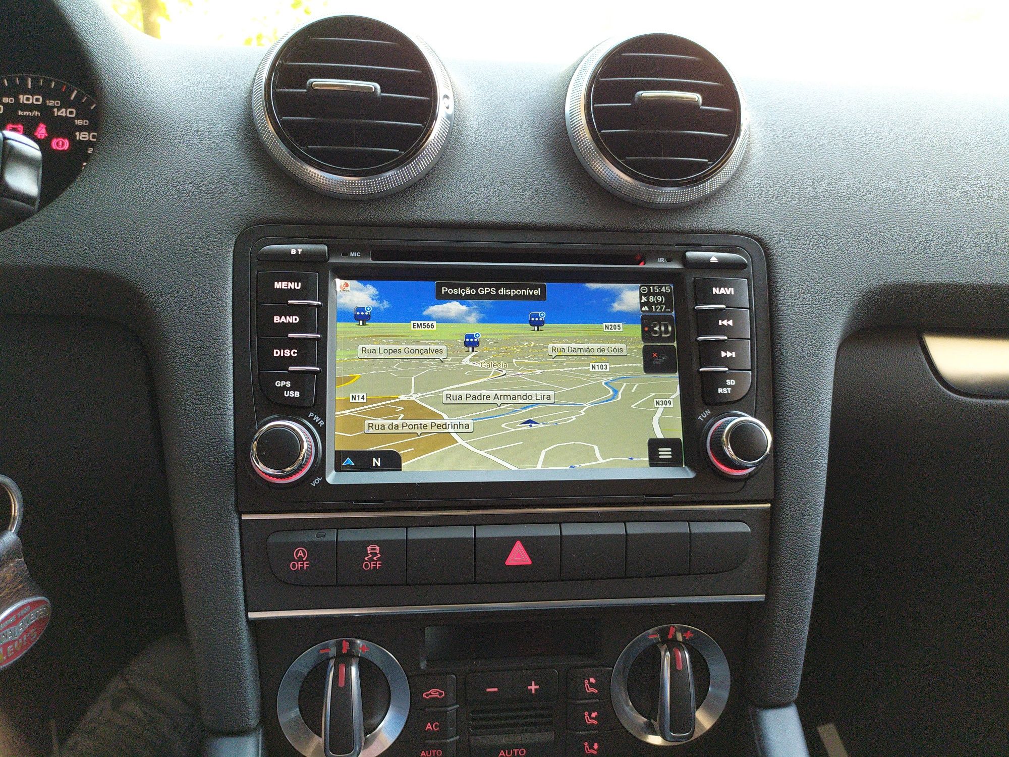 Auto Rádio Audi A4 e A3 GPS TV DVD Bluetooth USB SD Android