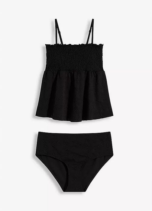 B.P.C tankini czarne z ażurowym haftem r.44