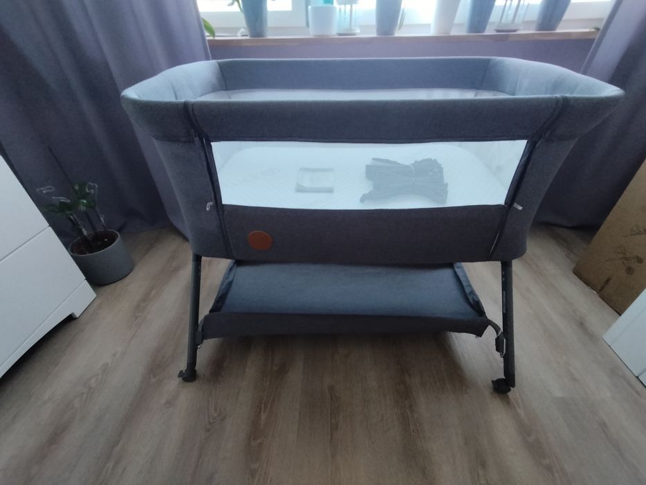 Sprzedam łóżeczko/dostawkę Lionelo Leonia Plus Grey Stone 3w1