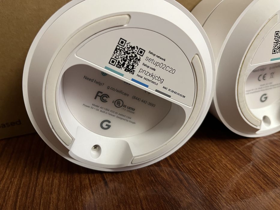 Google Wifi (AC1304) Mesh система – комплект із 3 точок, б/в