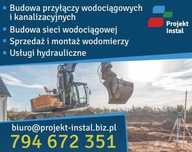 Przyłącza wodociągowe i kanalizacyjne, przewiert pod drogą, przecisk