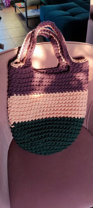 Piękna torba na szydełku handmade torebka