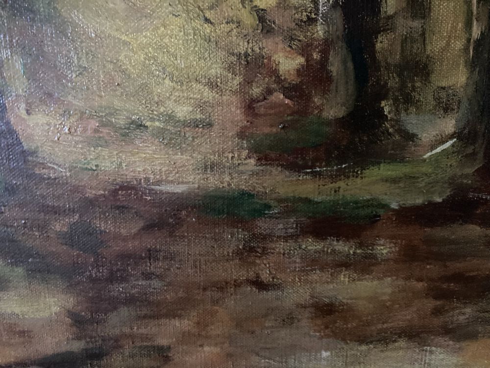 Hubert op de Beeck - pejzaż leśny, obraz olejny na płótnie