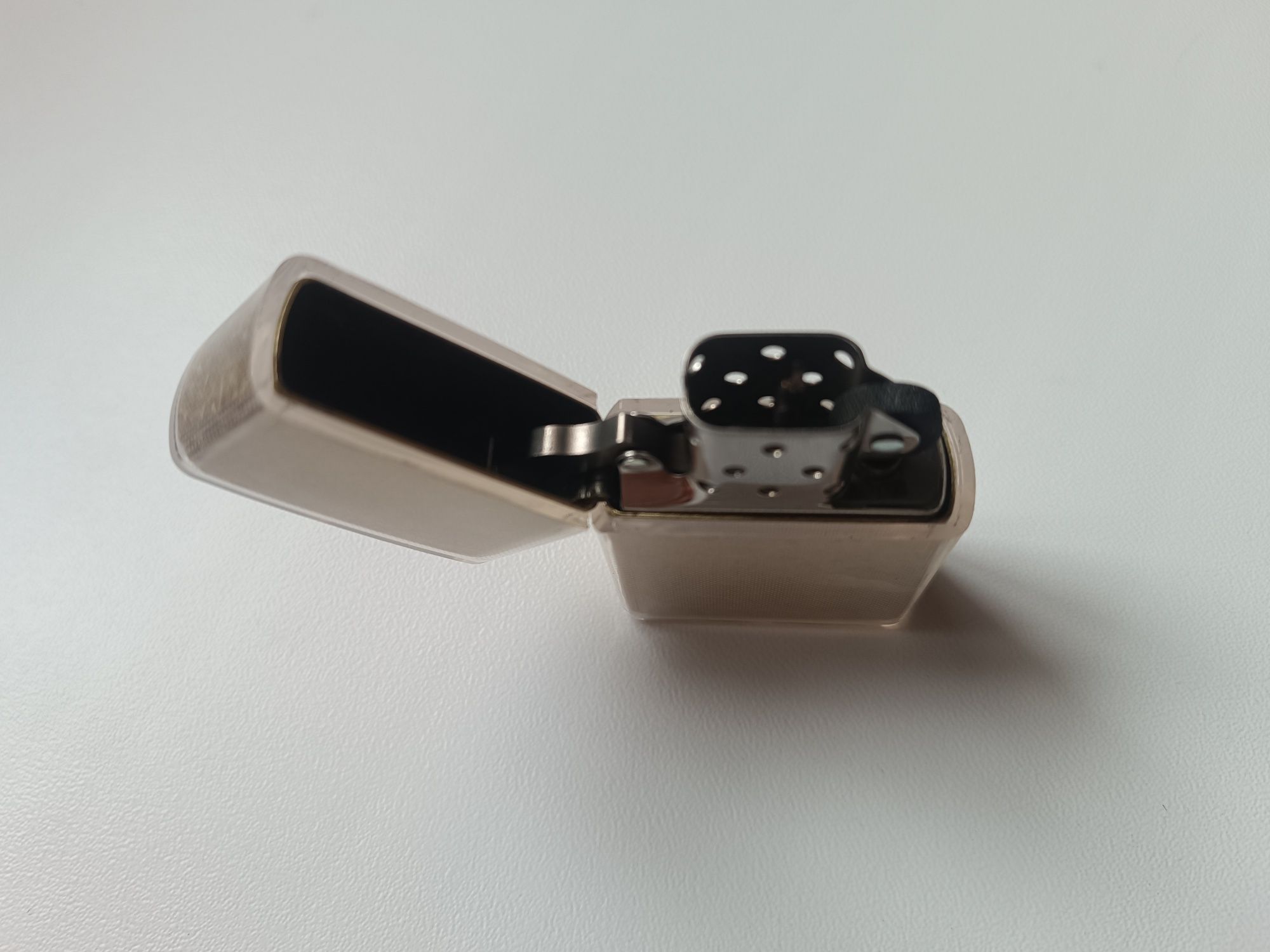 Запальничка Zippo regular street Brass, втулка, чохол, кремній