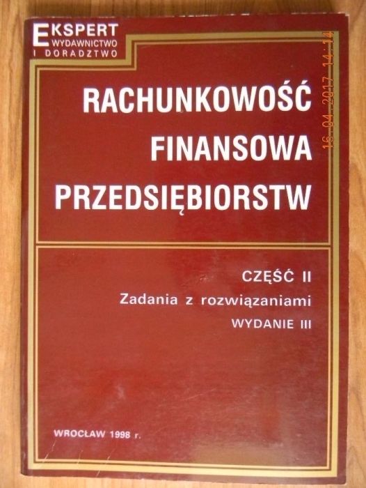 Rachunkowość Finansowa Przedsiębiorstw cz. I i II