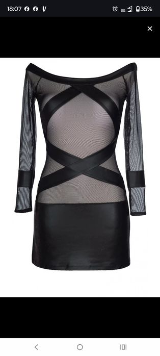 Seksowna czarna sukienka L/xl Axami