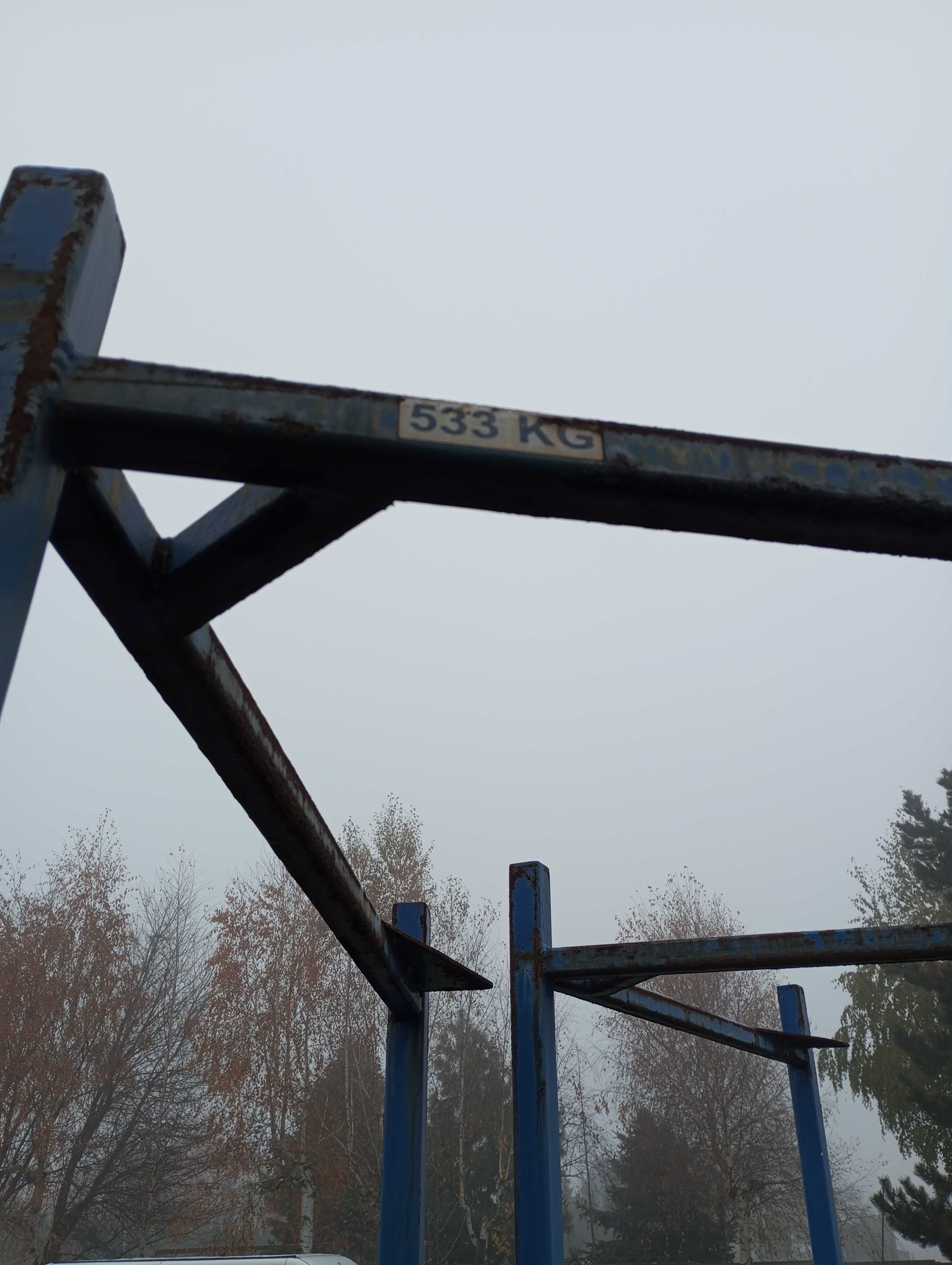Regał magazynowy wysoki 280cm palety solidny 1,6 tony