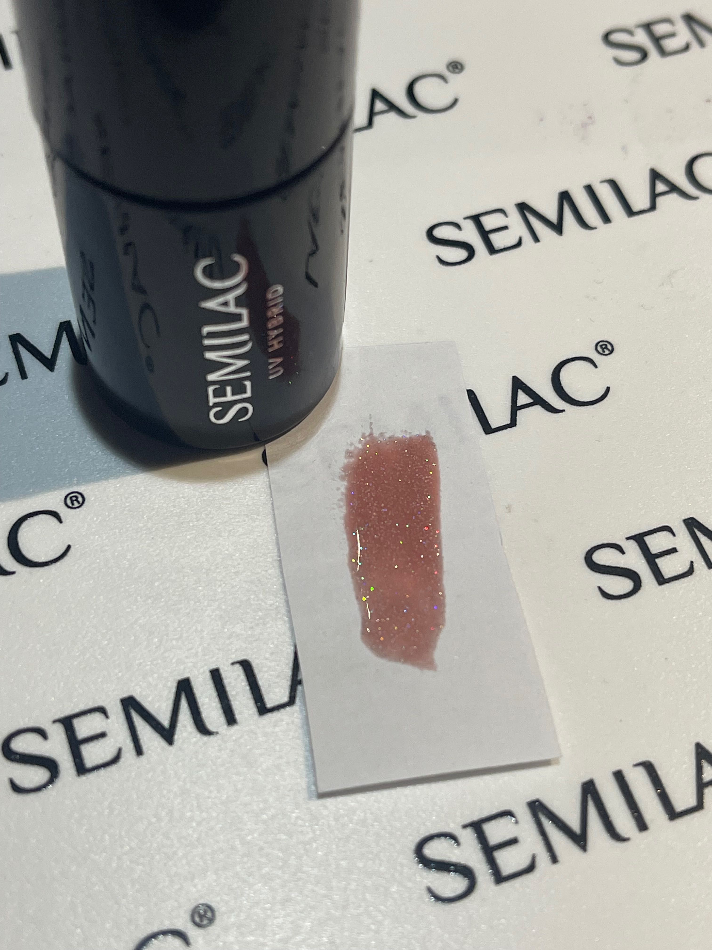 Lakier hybrydowy Semilac - Shimmer Dust Caramel 321