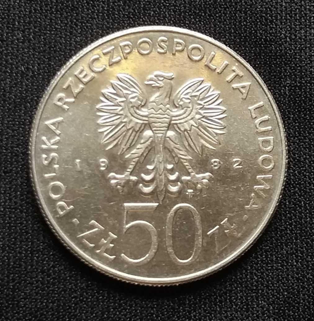 Moneta PRL Bolesław III Krzywousty 1982 r. Nominał 50 zł