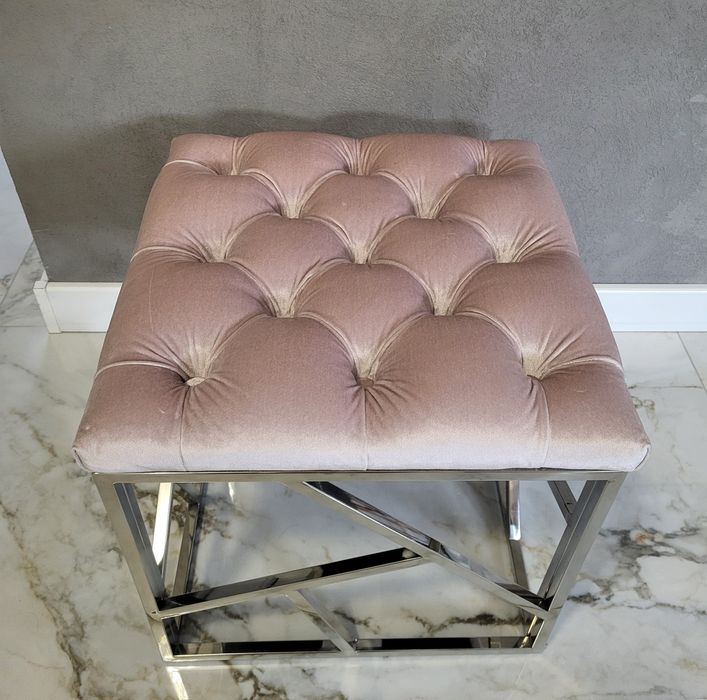 Pufa Puf Siedzisko Glamour Escada Pudrowy Róż jak homla/home&you