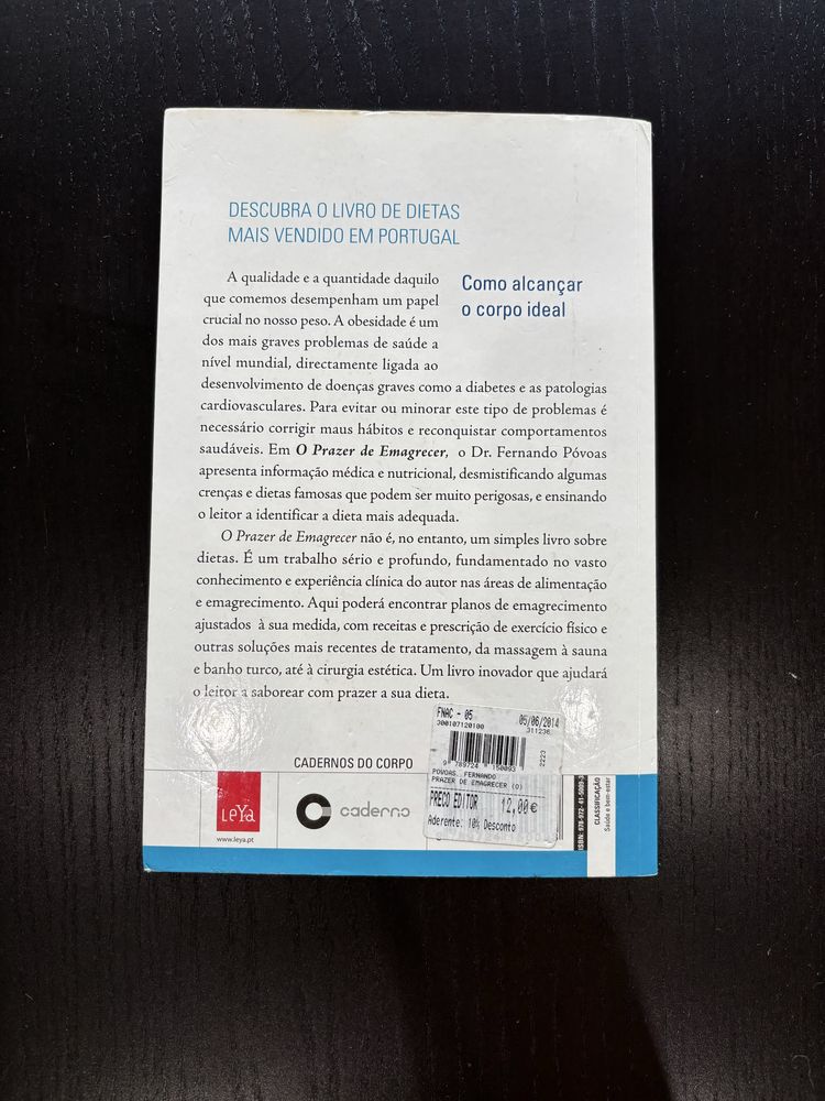 Livro “O Prazer de Emagrecer” de Fernando Povoas