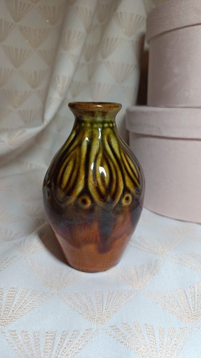 Ваза майоліка українська кераміка вінтажна.