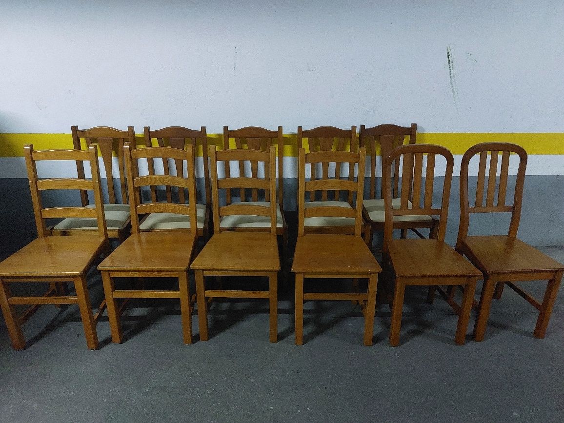Vendo conjunto de 11 cadeiras