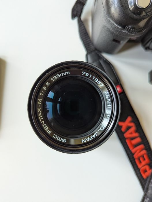 Pentax K10D + Helios 44K-4 f2 58mm  + Pentax-M f3.5 135mm pilot karta