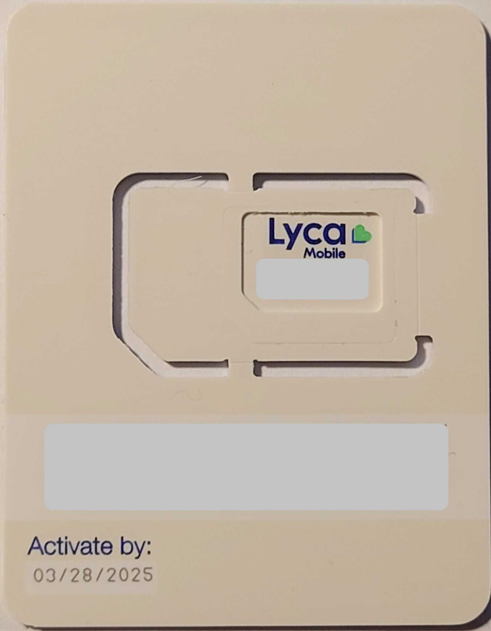 Karta sim Lycamobile USA doładowana planem 33 $  + 15 GB 5G/4G/LTE