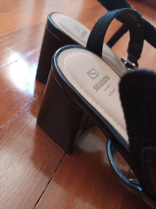 Sandália preta Seaside