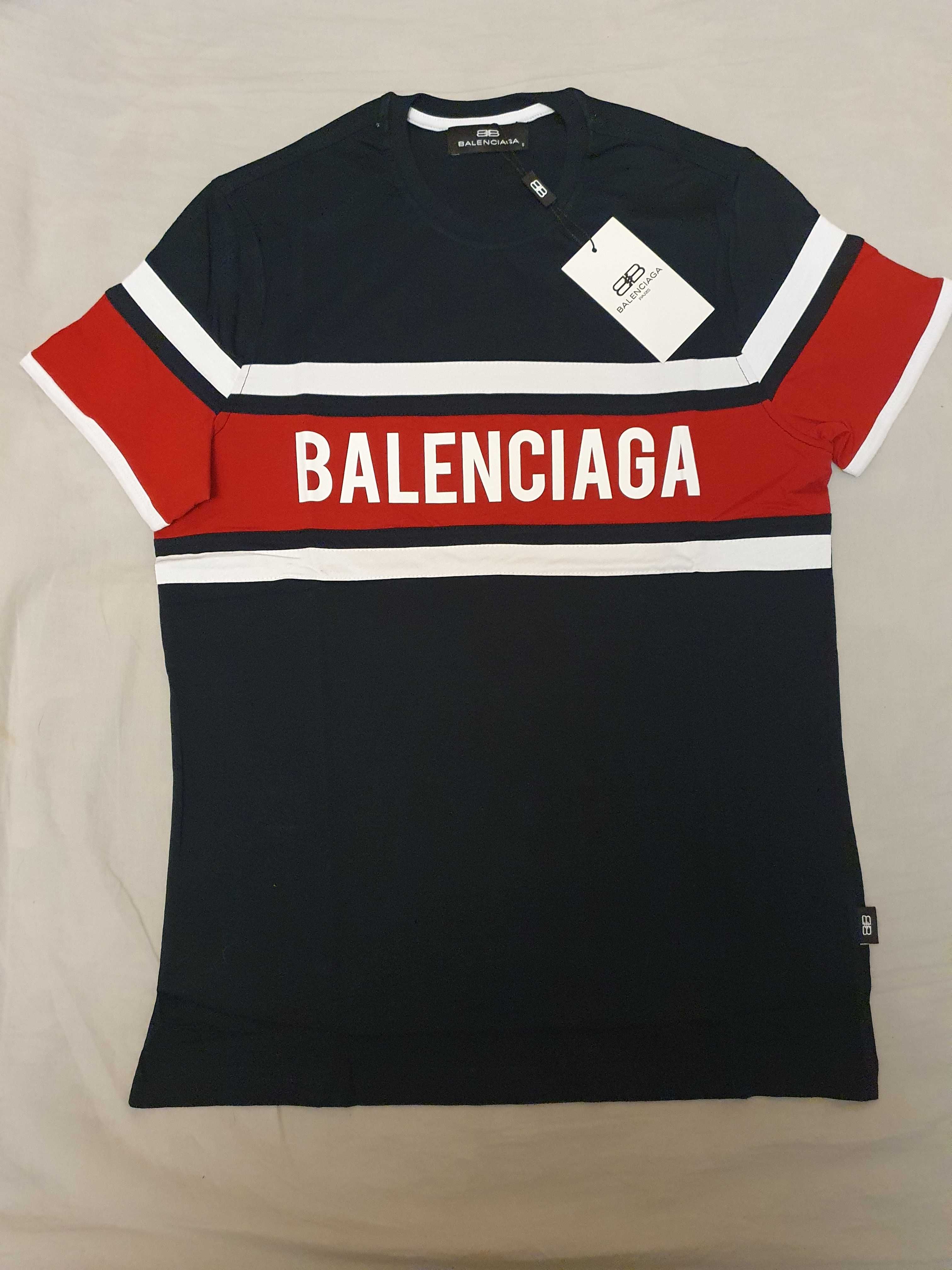 NOWA męska koszulka Balenciaga t-shirt BB M prezent