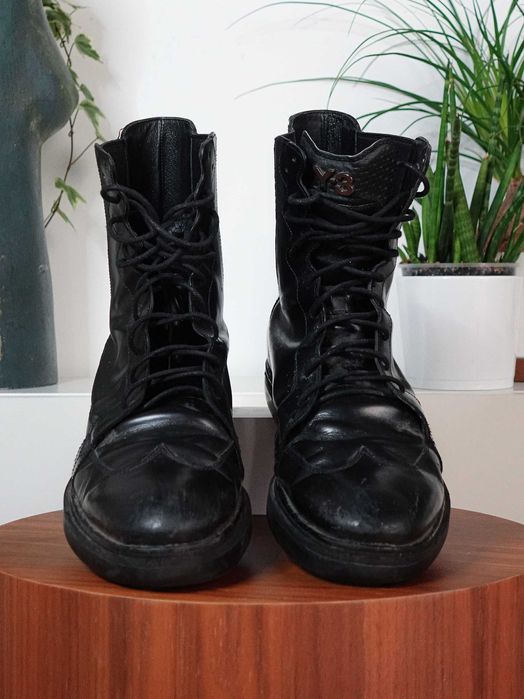 Y-3 Yohji Yamamoto skórzane buty męskie, rozmiar 45, używane, designer
