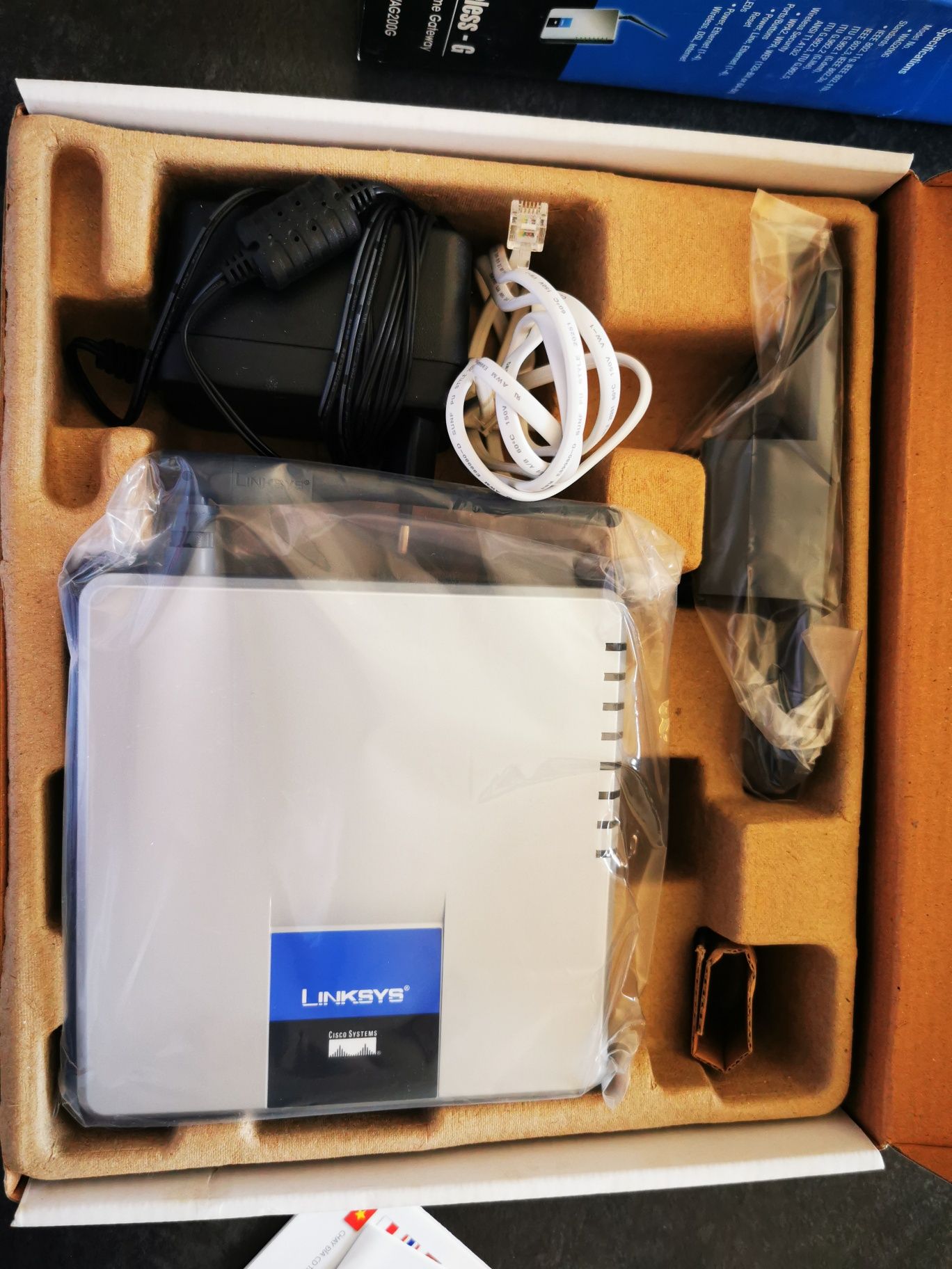 Modem router Linksys wireless ADSL