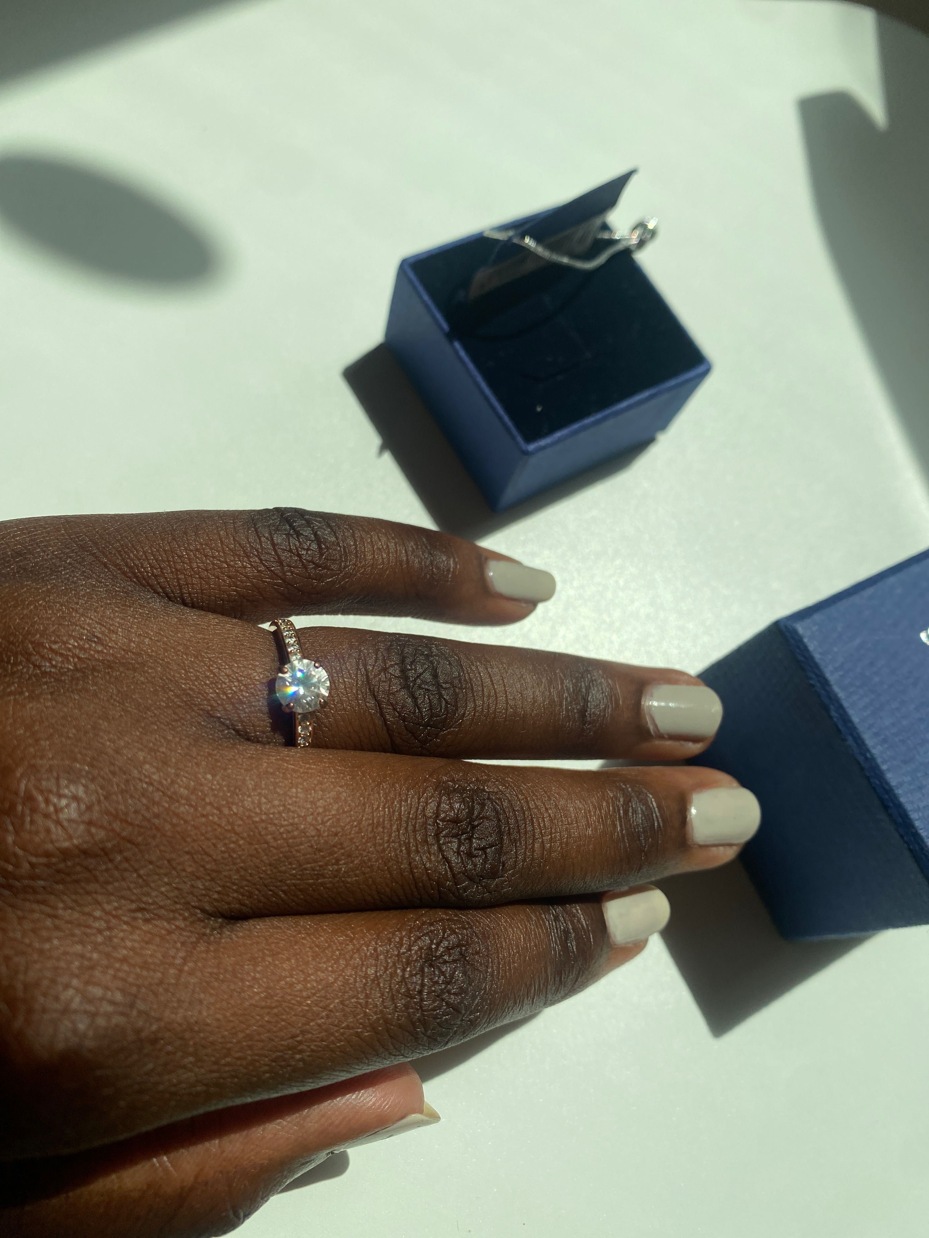 Anel Swarovski tamanho 55