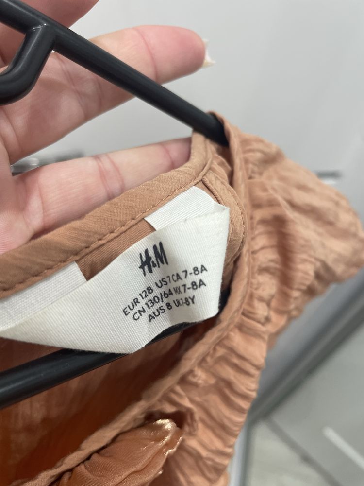 Elegancki dziewczęcy dziecięcy kombinezon kwiaty długi H&M dziecko