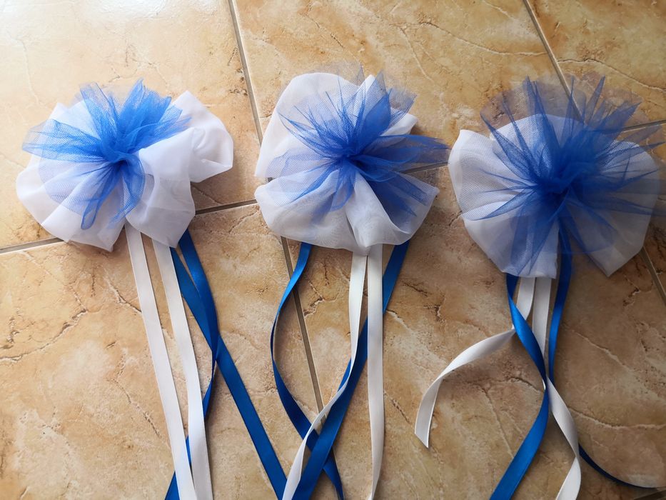 Kokardy wesele dekoracja