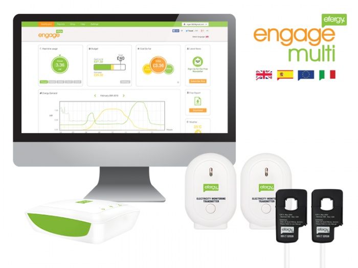 Monitor de Energia Efergy Engage Solar Kit (Autoconsumo)