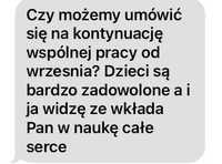 angielski korepetycje dla młodzieży i dorosłych - w wakacje z dojazdem