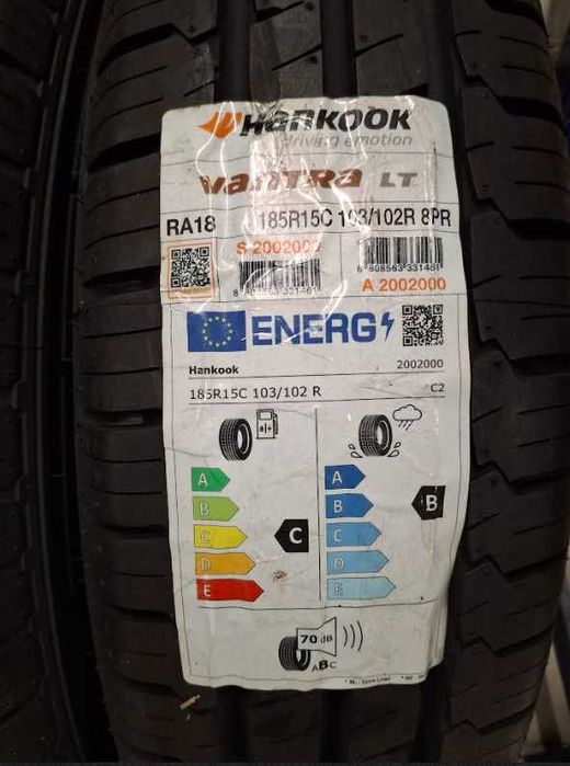 2 pneus 185R15c Hankook