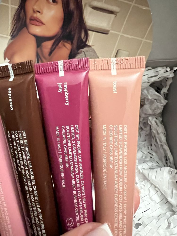 Блиски Rhode peptide lip tint оригінал ribbon toast espresso raspberry