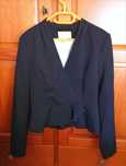 Blazer preto cruzado H&M, tamanho 34