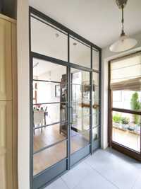 Industrialne Drzwi Metalowo Szklane LOFT, przesuwne, ścianki, okna