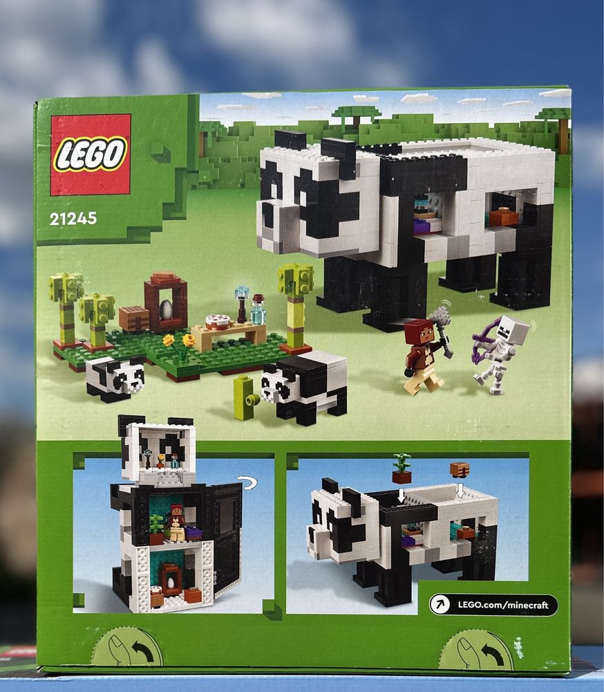 Lego minecraft 21245, 21257 Лего Майнкрафт будинок панди