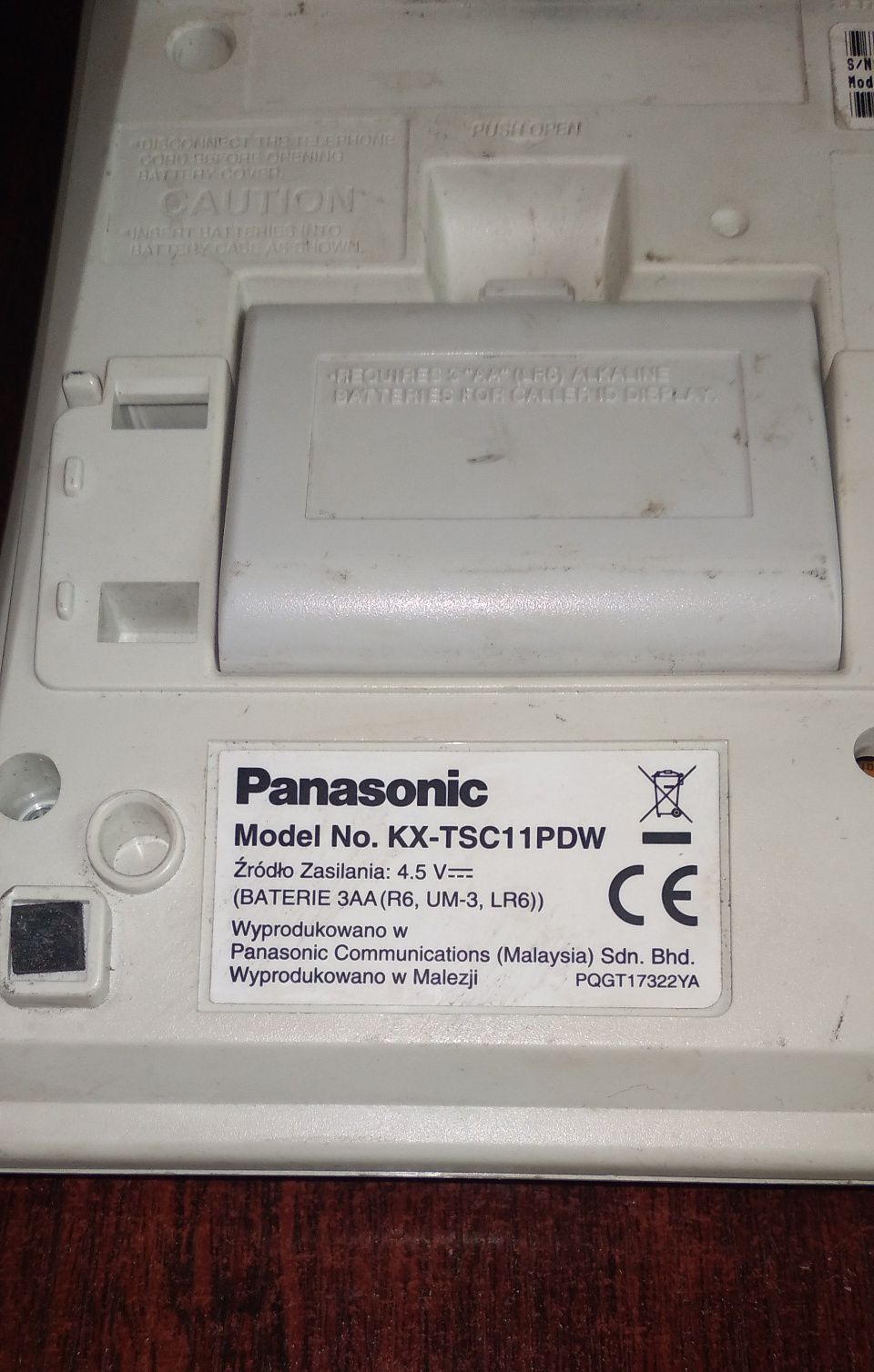 Telefon stacjonarny Panasonic kx-tsc11pdw