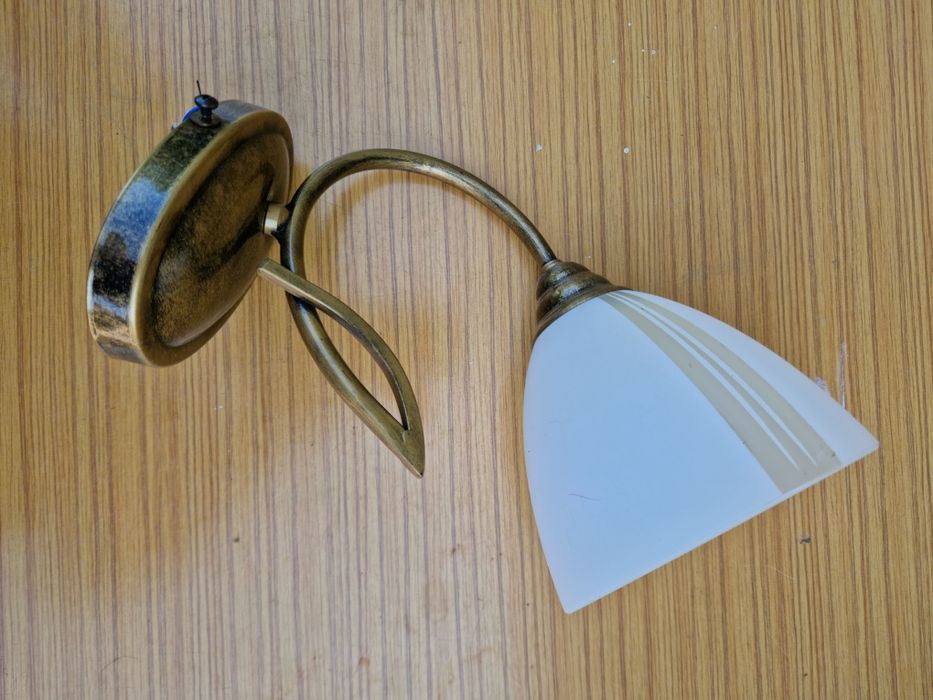 Zestaw kinkietów w kol. mosiądz - okrągłe 2 szt.