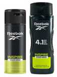 ZESTAW REEBOK dla mężczyzn dezodorant 400 ml + żel pod prysznic 150 ml