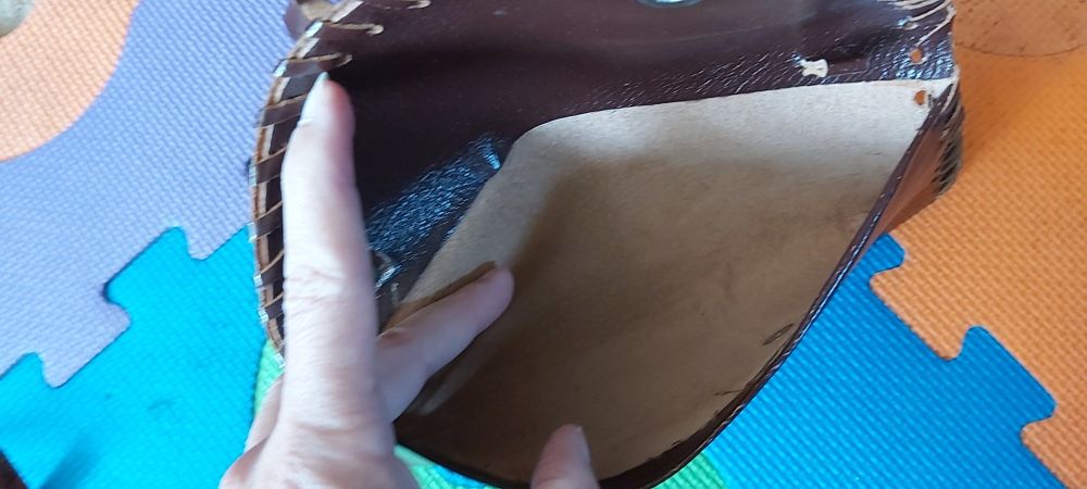 Torebka damska męska skórzana prl vintage