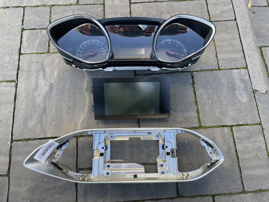 Монітор, навігація, сенсор, магнітола, спідометр, Хром, Пежо 308 t9