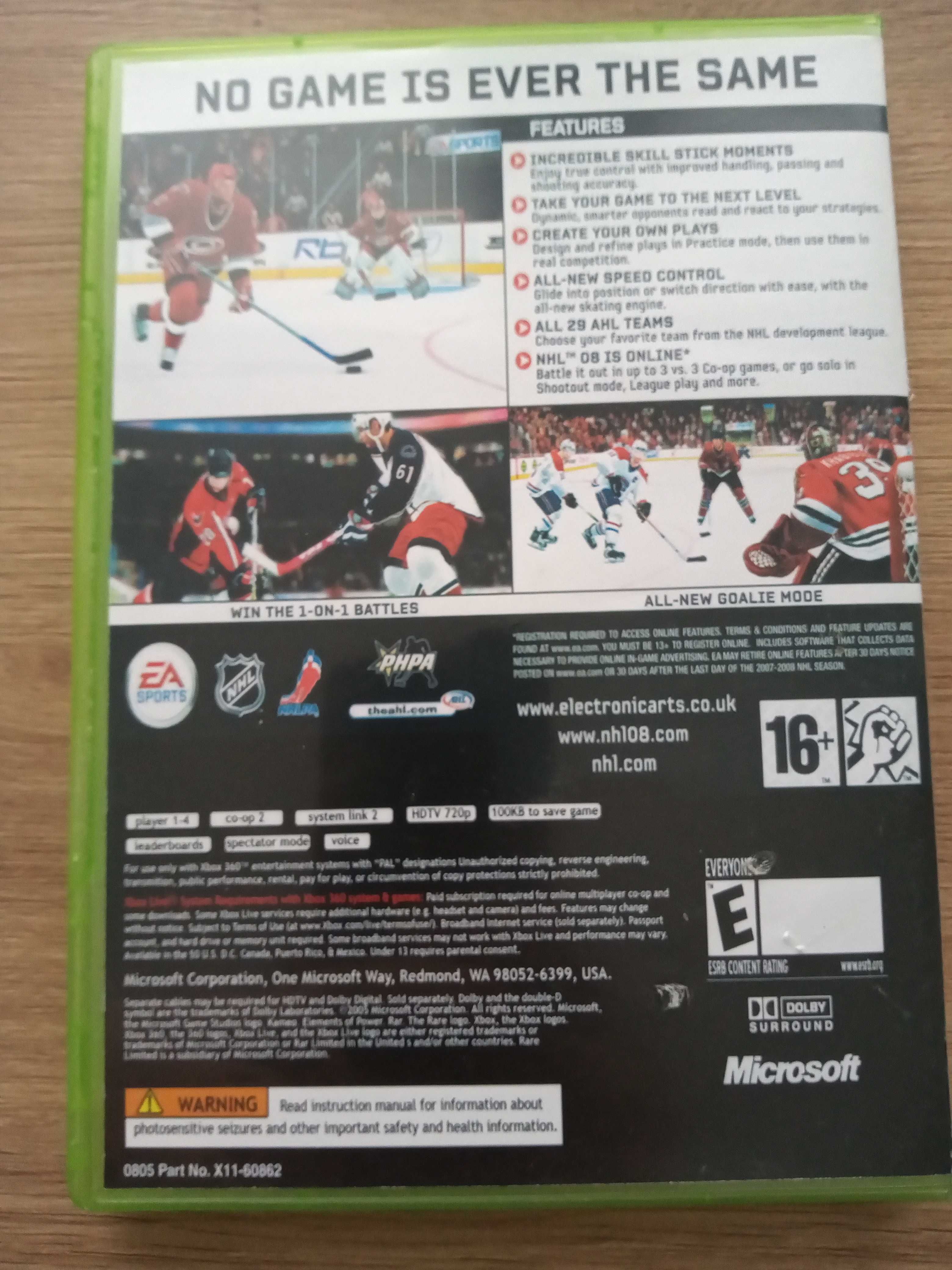 Gra NHL 08 XBOX 360