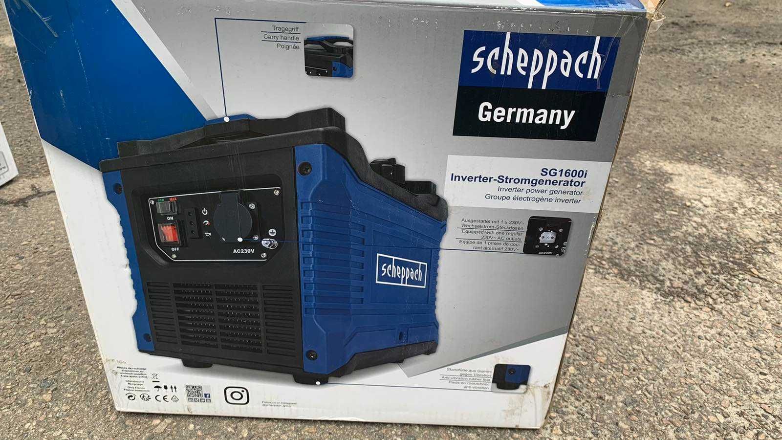 Генератор Інверторний 1 кВт Scheppach SG1600i